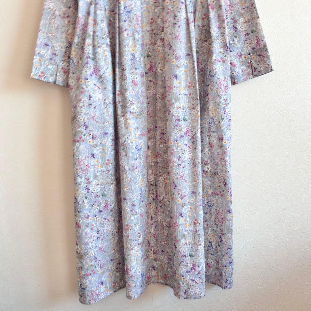 未使用 Crafted リバティ LIBERTY 花柄 ロングシャツワンピース