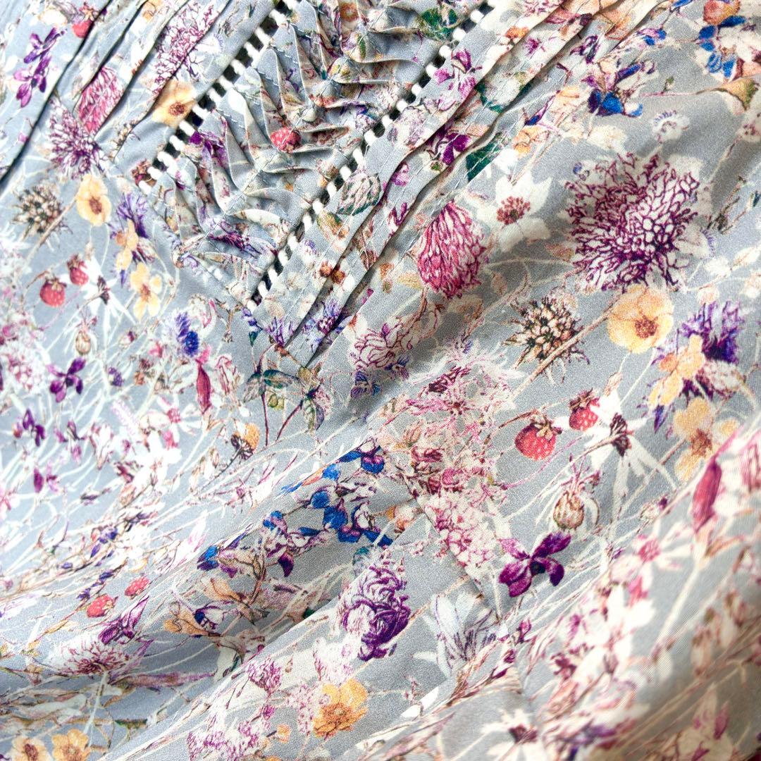 未使用 Crafted リバティ LIBERTY 花柄 ロングシャツワンピース