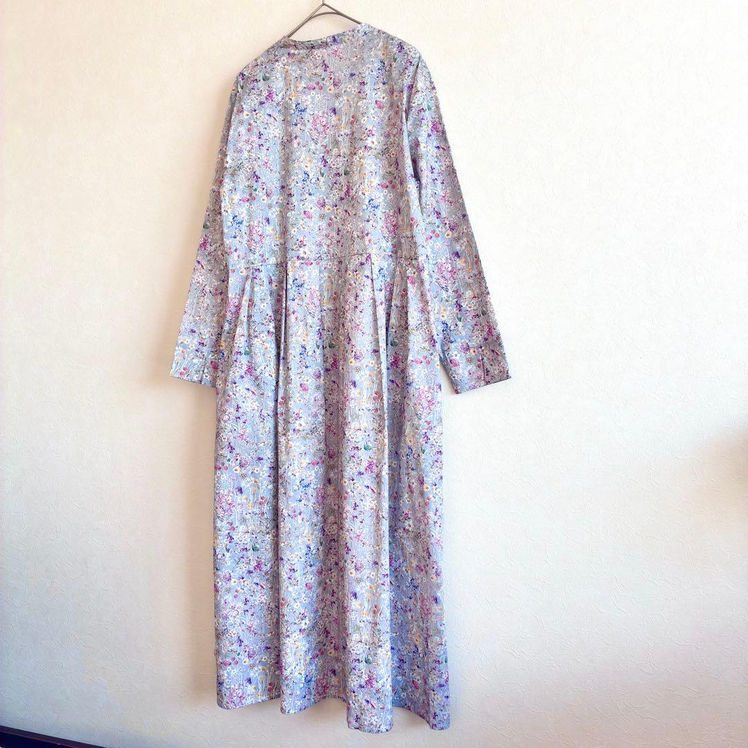 未使用 Crafted リバティ LIBERTY 花柄 ロングシャツワンピース