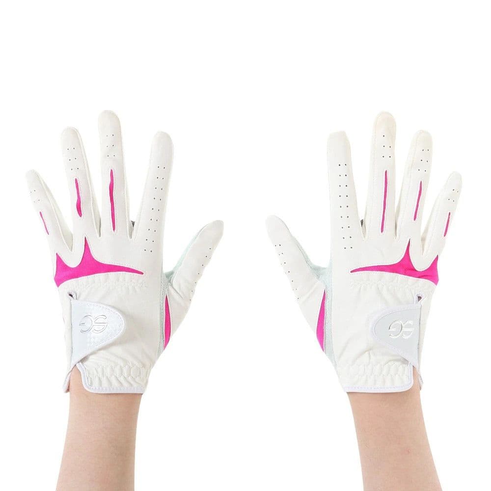 SEVGOLF2色組 サイズ18 両手用合皮グローブ SEVG-GL004LW