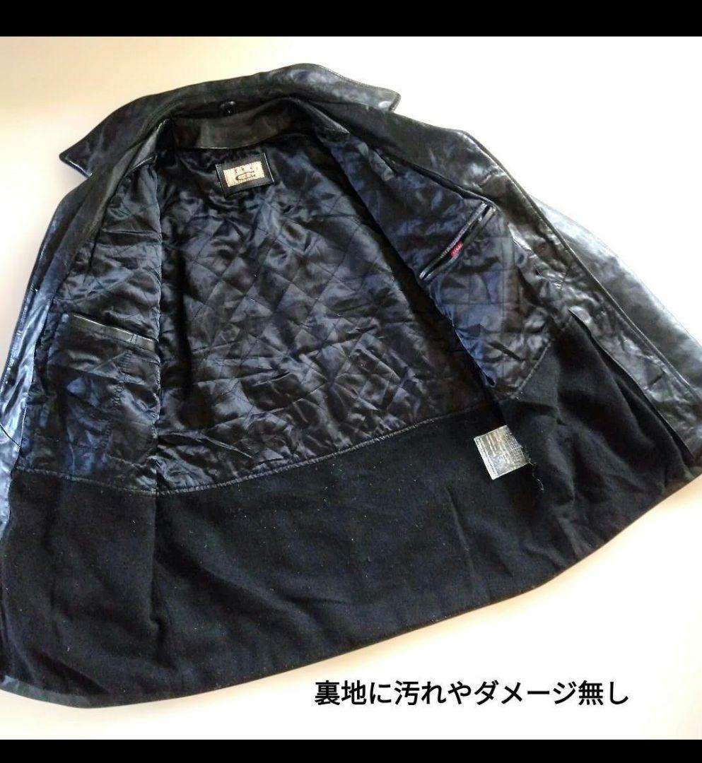 N*e様 90s Vintage EU レザーカーコート ハーフコート レザージ