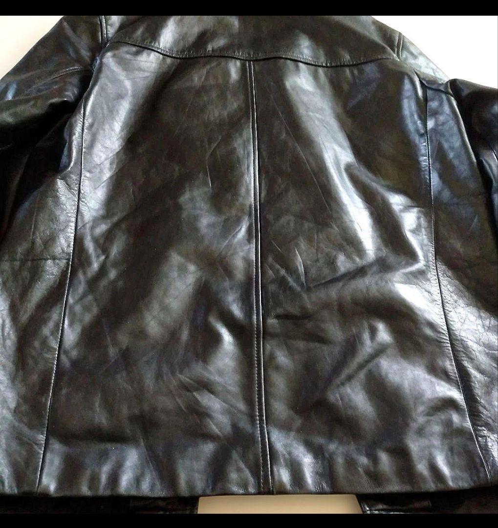 N*e様 90s Vintage EU レザーカーコート ハーフコート レザージ