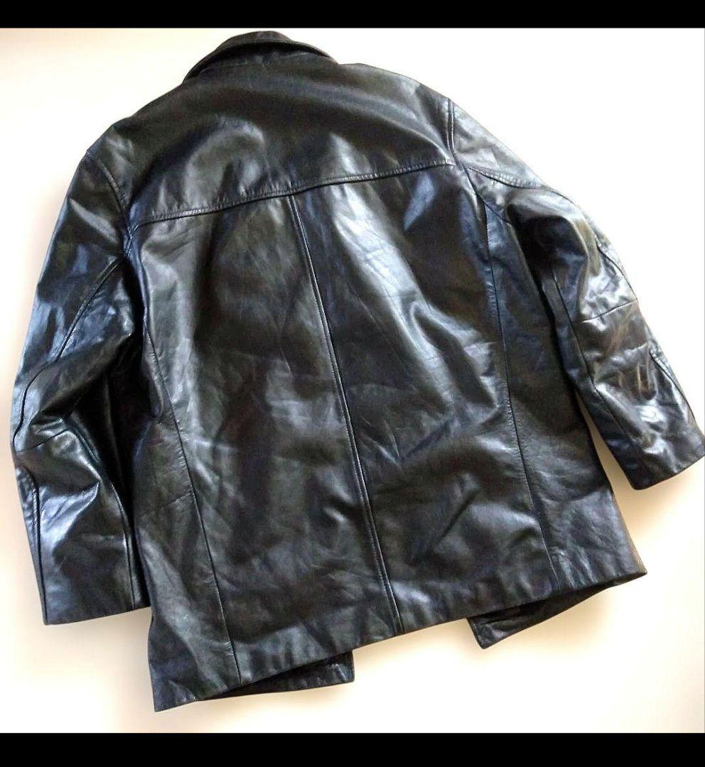 N*e様 90s Vintage EU レザーカーコート ハーフコート レザージ