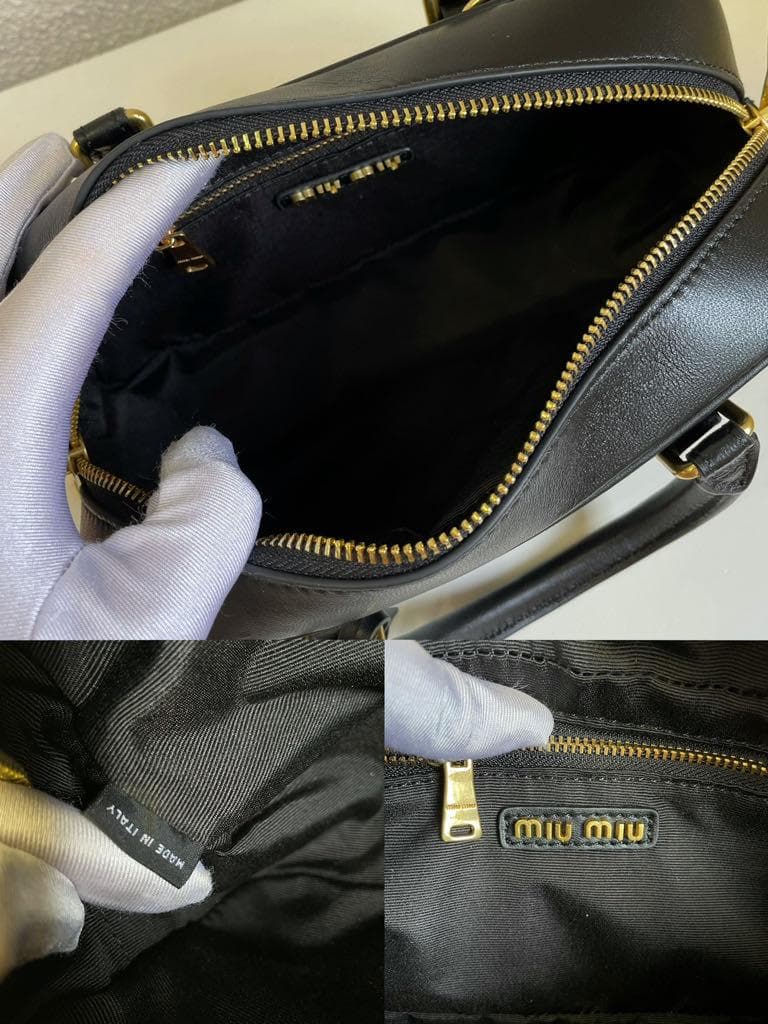 Miu Miu マトラッセ ボストンバッグ 2way ハンドバッグ