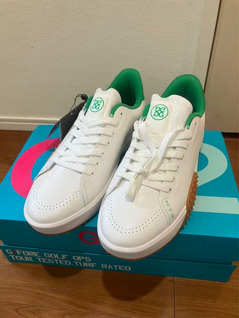 G/FORE ゴルフシューズ ホワイト/グリーン 新品　メンズ　靴