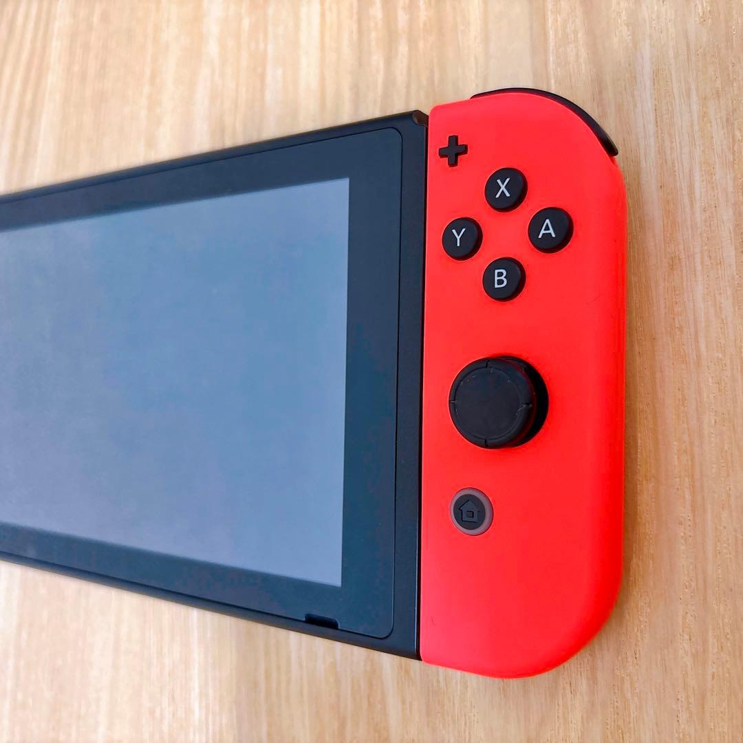 【未使用に近い】 バッテリー強化版 Switch本体 ネオンレッド ネオンブルー