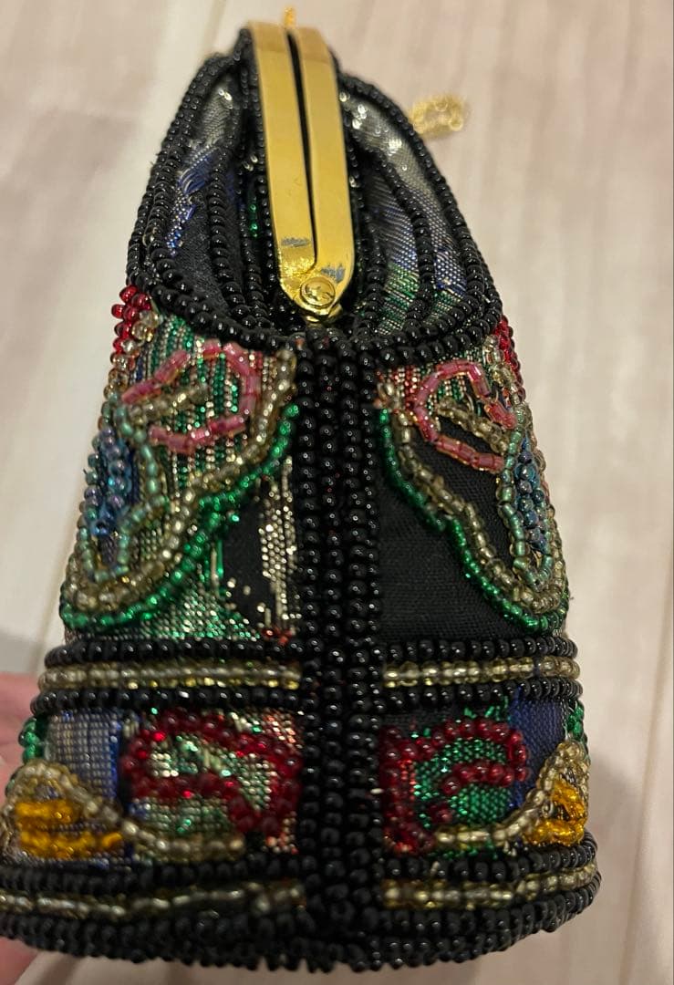 ビーズ刺繍 パーティーバッグ 多色　ハンドメイド　ハンドバッグ