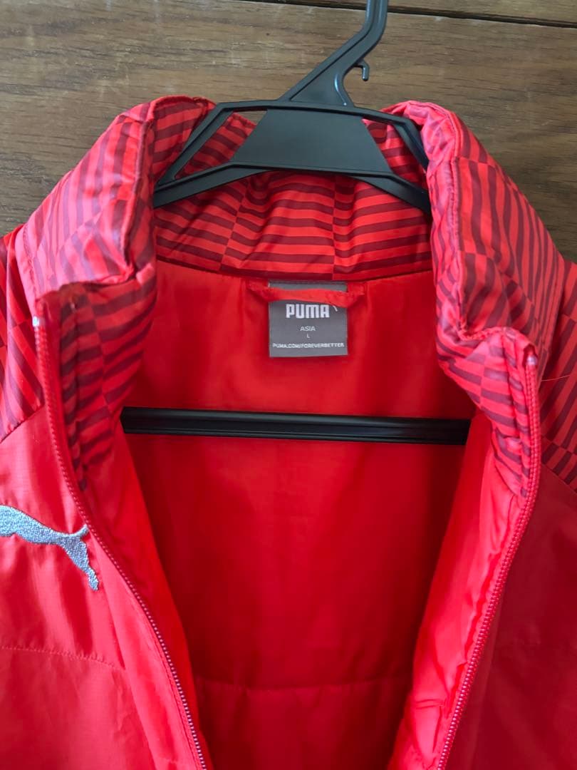 PUMA 赤 ストライプ ジャケットセット