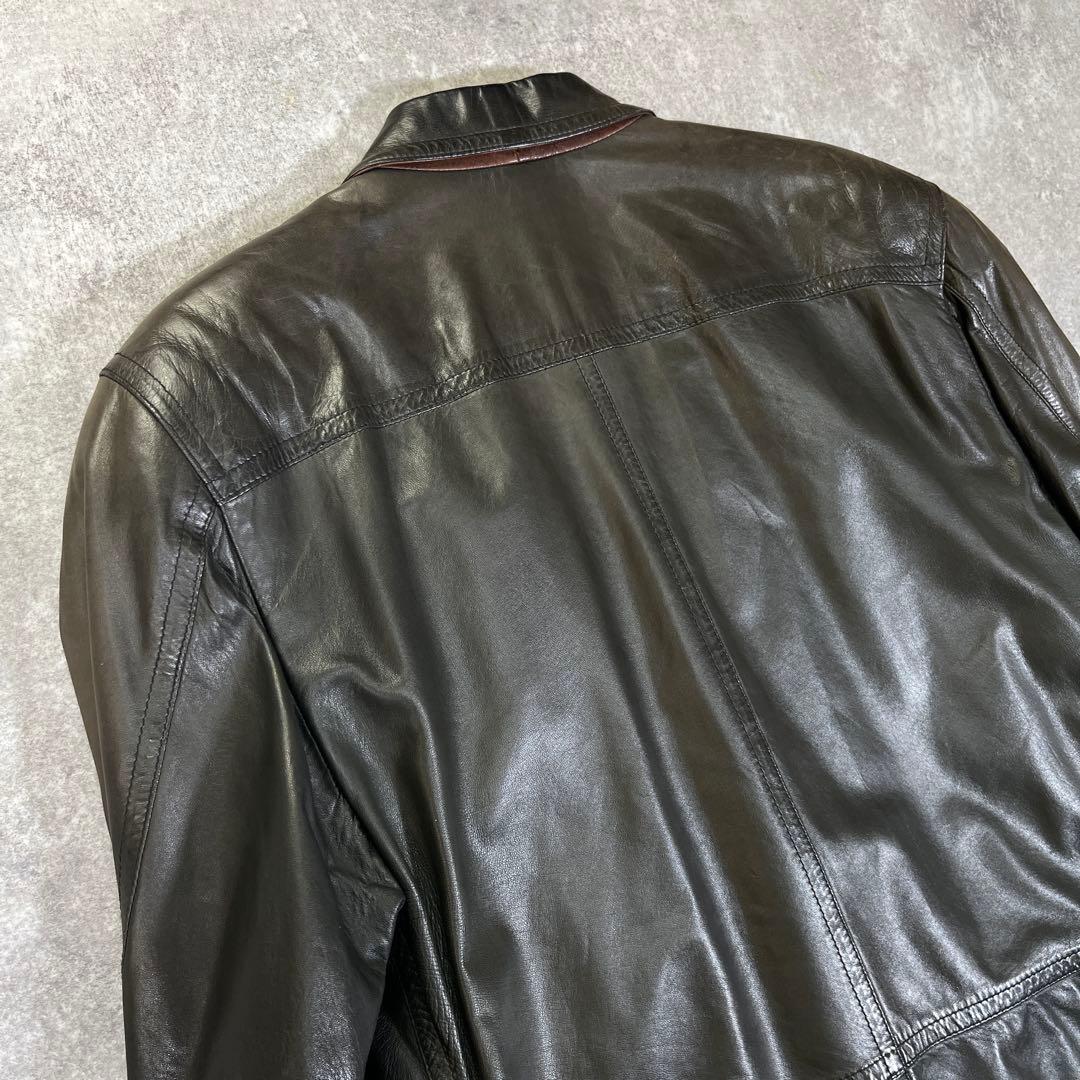 90s Valentino garavani レザージャケット　46 イタリア製