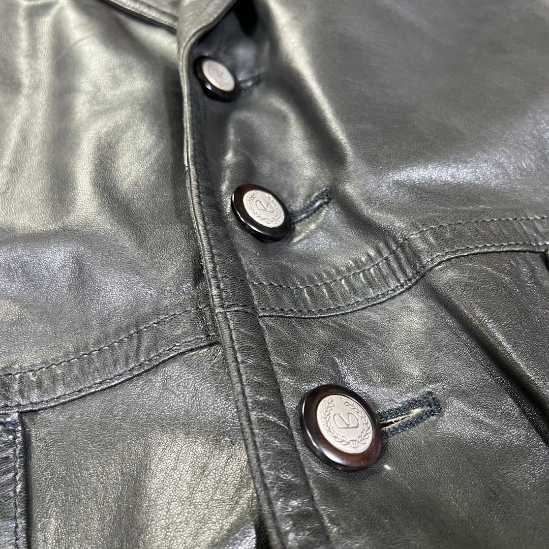 90s Valentino garavani レザージャケット　46 イタリア製