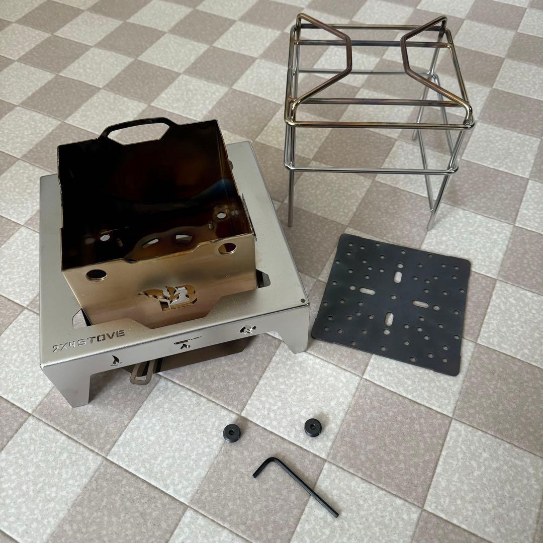 「2X4 STOVE」アウトドアコンロ 吹火台（ふきびだい）