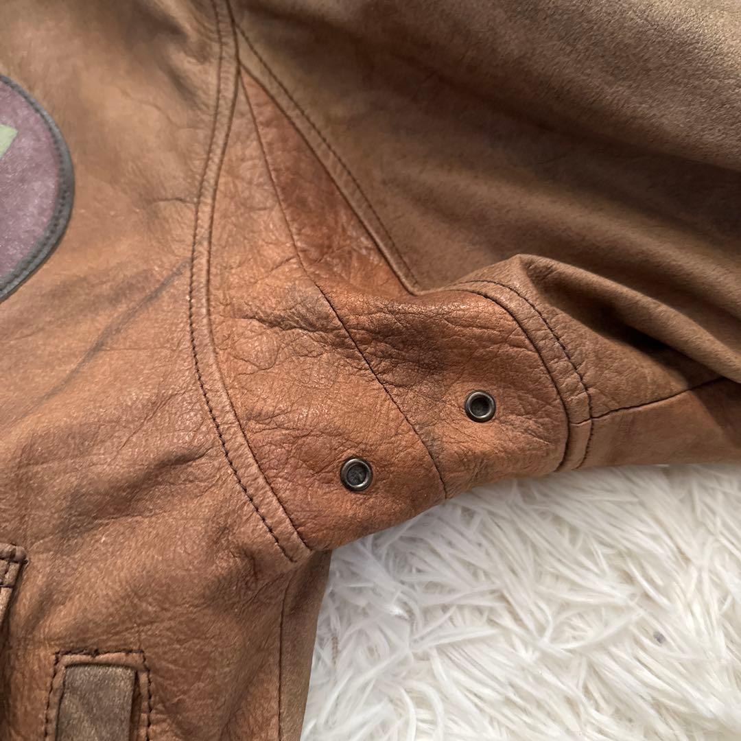 RYAN LEATHERWEAR牛革レザー ジャケット A-2フライトジャケット