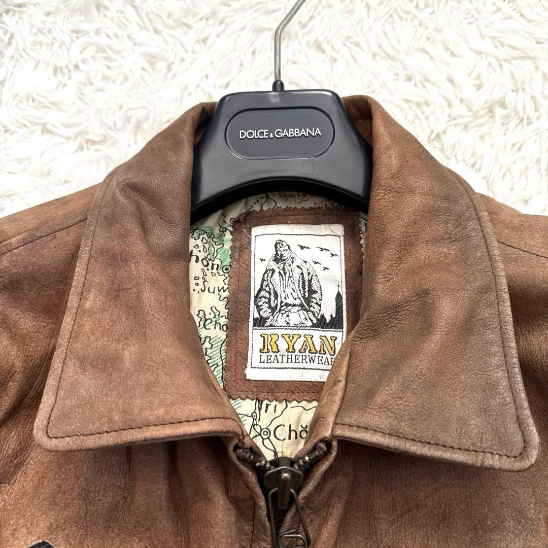 RYAN LEATHERWEAR牛革レザー ジャケット A-2フライトジャケット