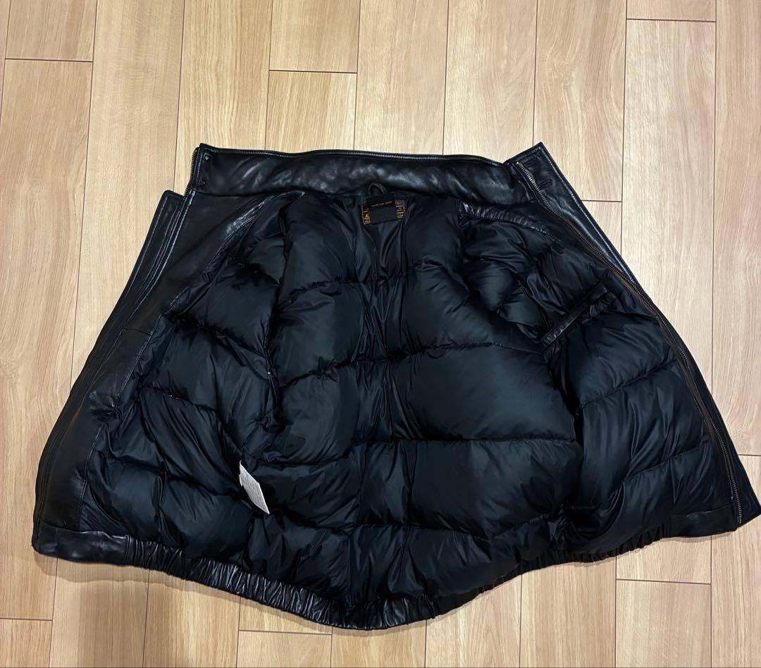 90年代 Eddie Bauer エディバウアー レザー ダウンジャケット