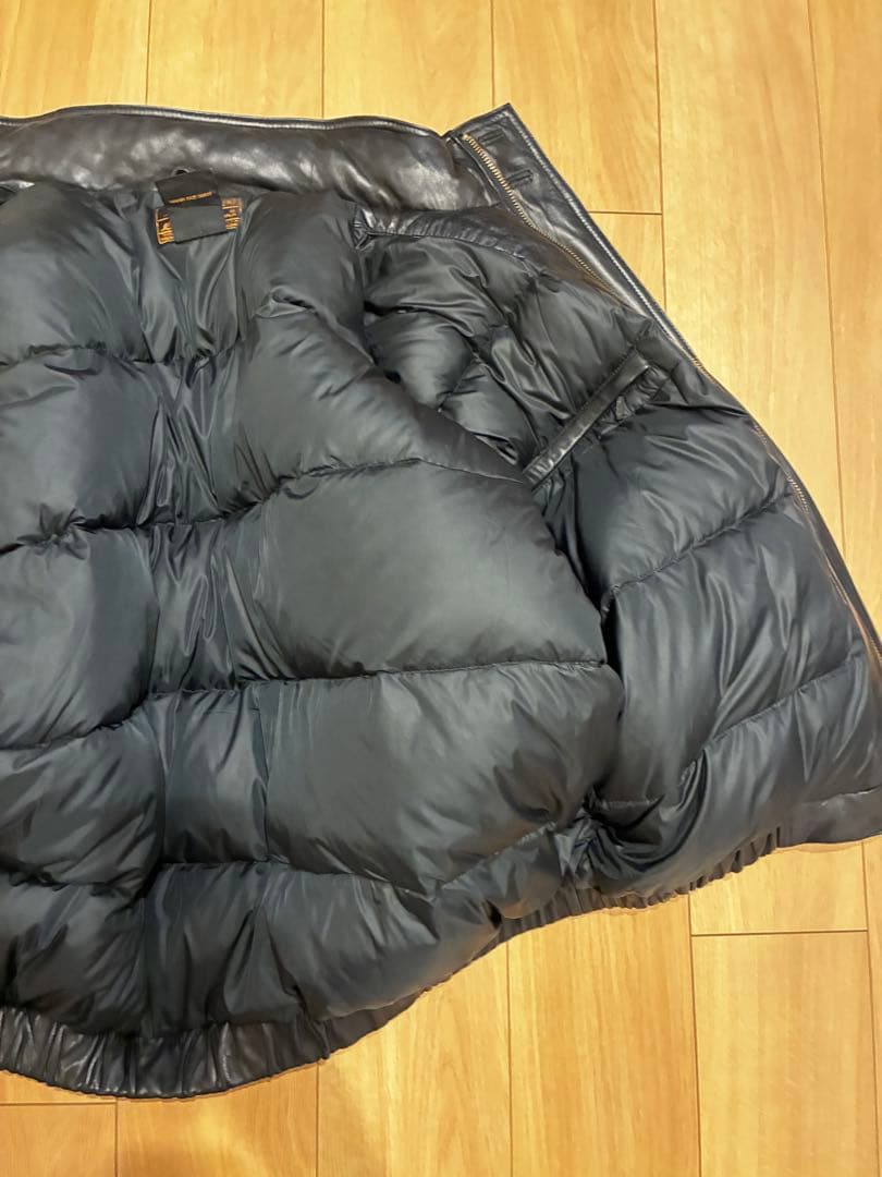 90年代 Eddie Bauer エディバウアー レザー ダウンジャケット