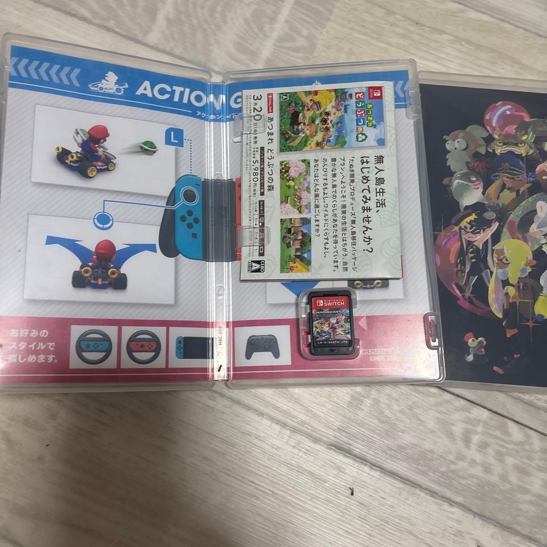 人気ゲーム3本セット - ゼルダの伝説ティアキン、マリオカート8スプラトゥーン3