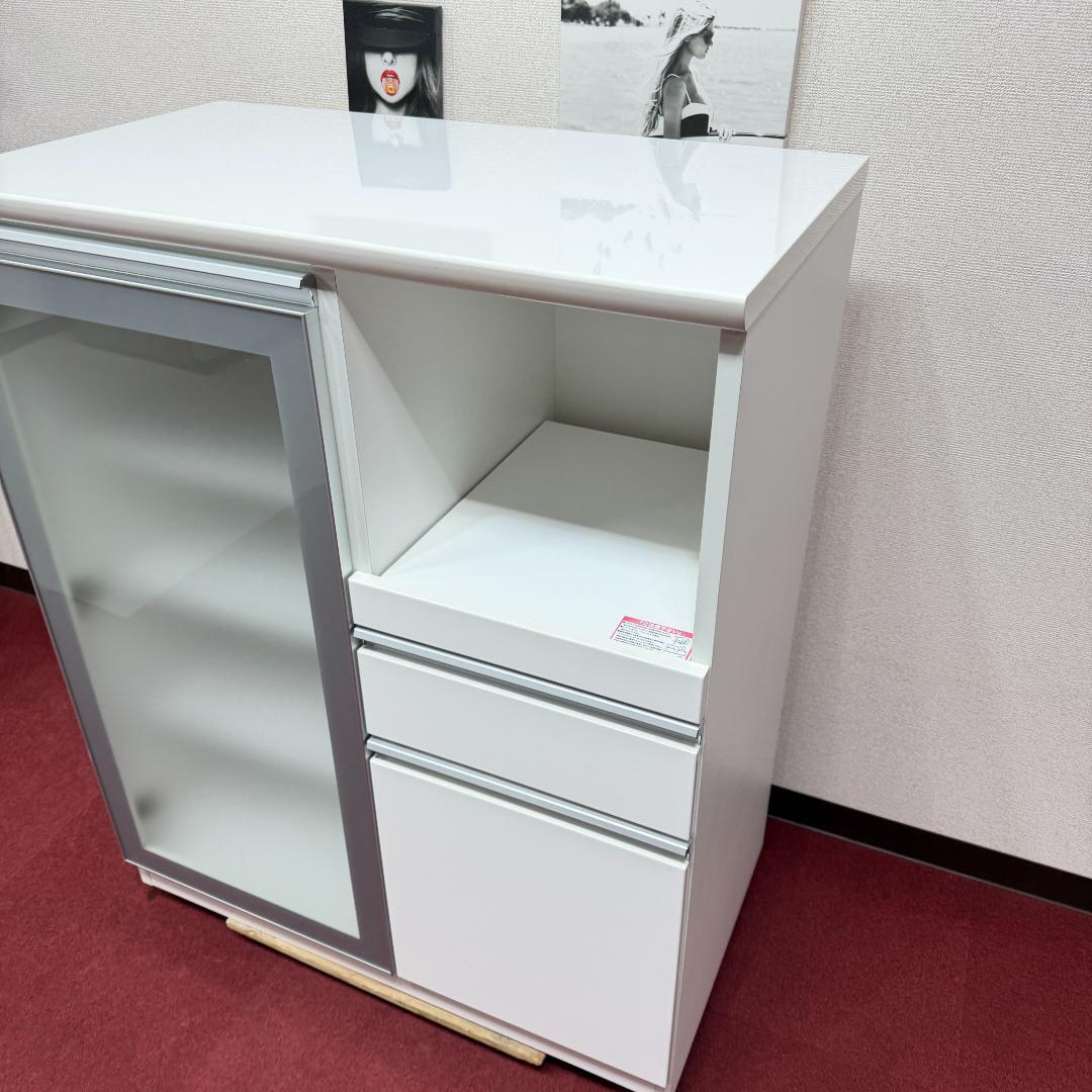 東京23区送料無料　美品ニトリ　レンジボード　白色　洗浄/除菌済み