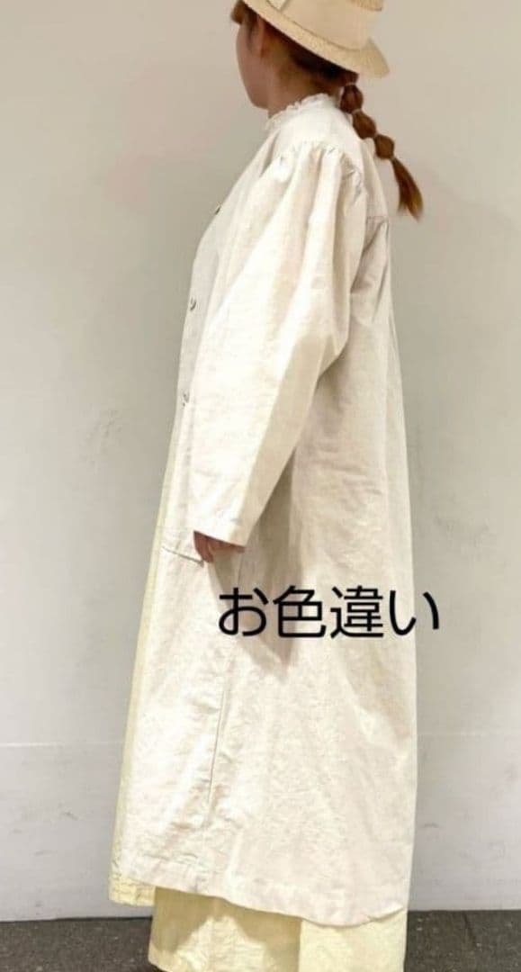 TSUHARU by SamansaMos2 袖山ギャザーコート新品サックス完売
