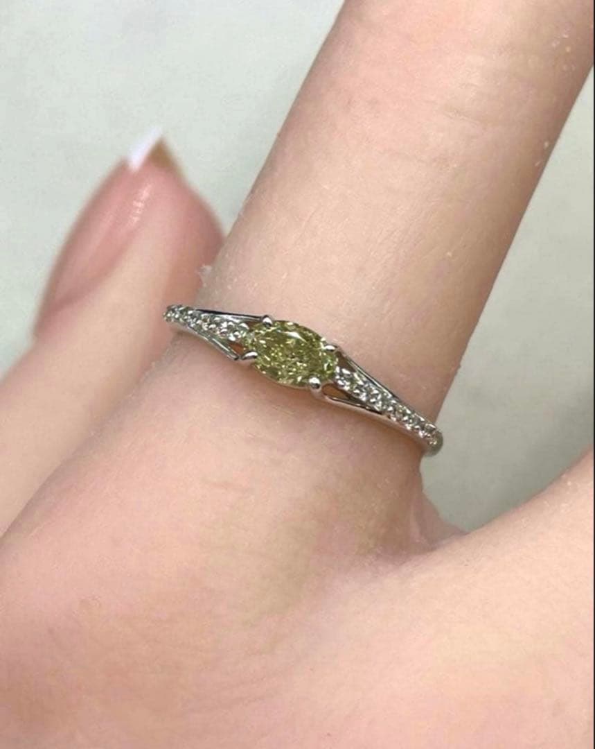 専用JK3★高級 カメレオンダイヤモンド0.407ct リング ソ付