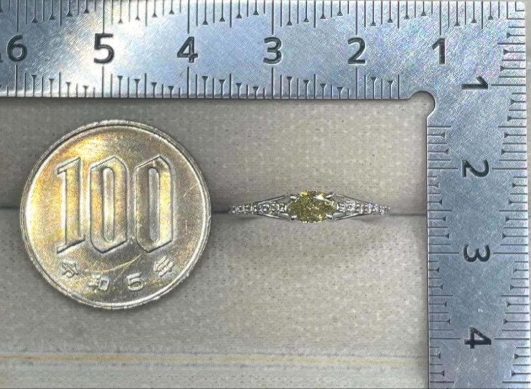専用JK3★高級 カメレオンダイヤモンド0.407ct リング ソ付