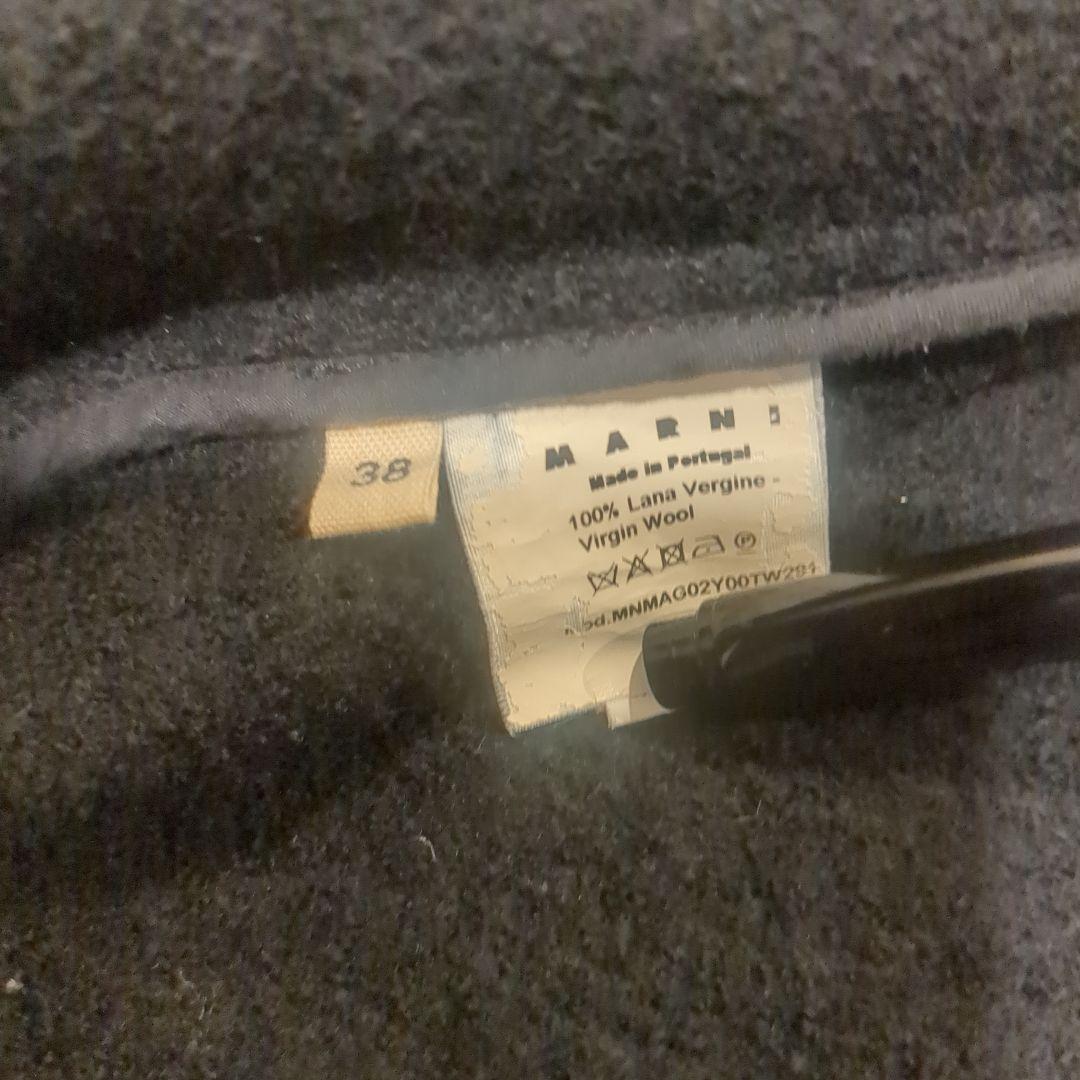 ☆売り尽くし☆MARNI ポンチョ・ケープコート　ダークネイビー　38size