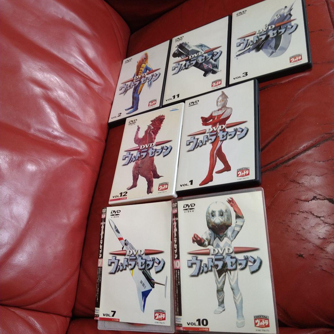 ウルトラセブン DVD 7枚セットVOL.7、10 ケースなし レンタル専用あり