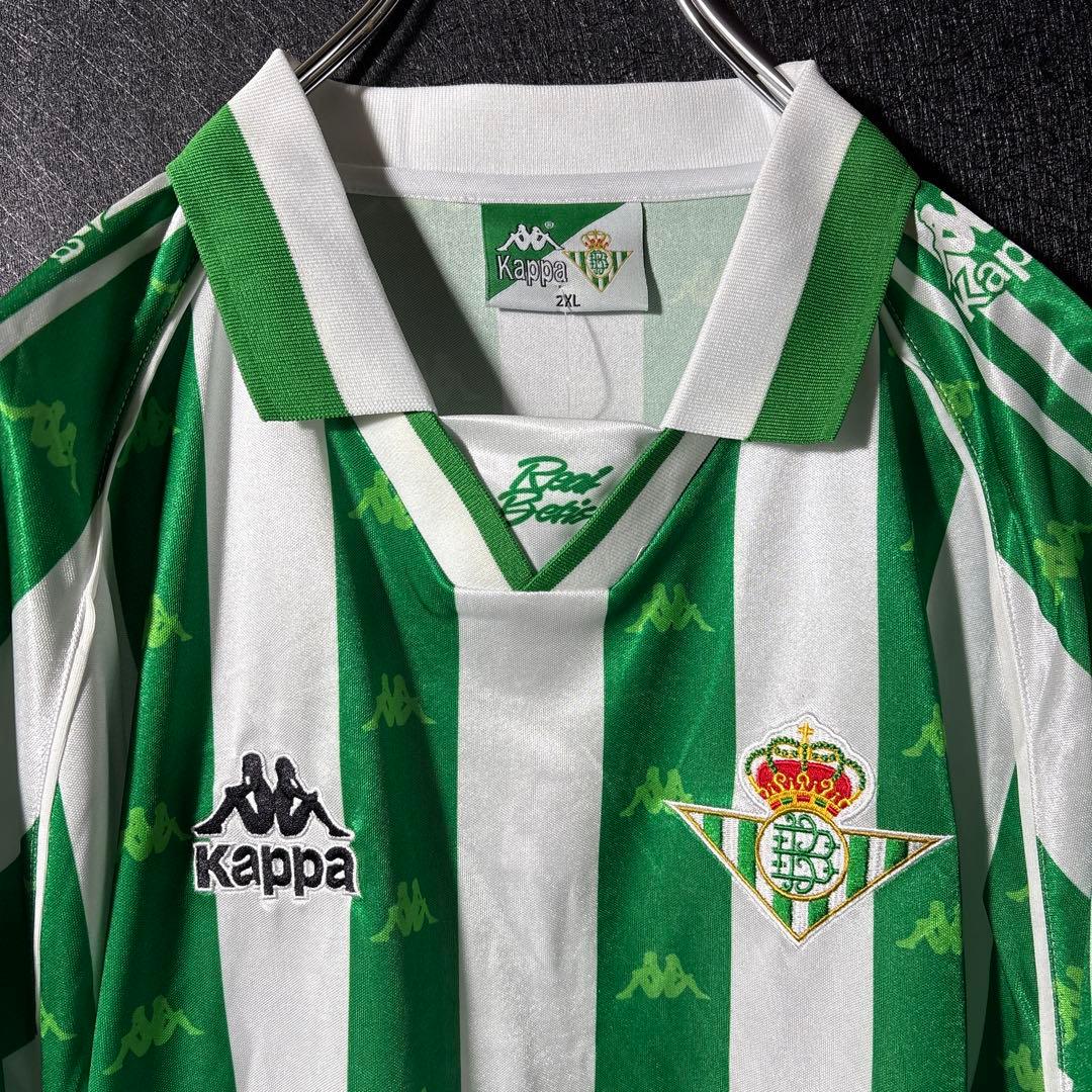 【★レアル・ベティス】 Kappa サッカー レトロ ユニフォーム 長袖 2XL