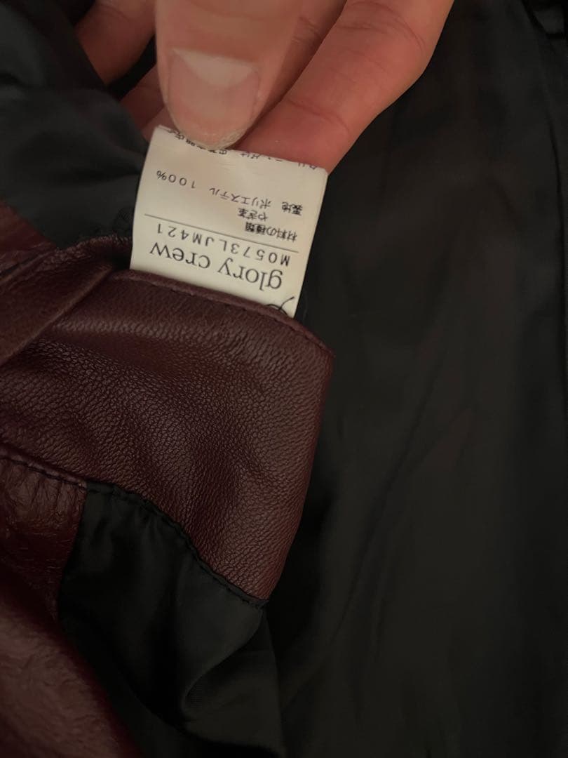 00s Goat leather bloody jacket ダブルジップ
