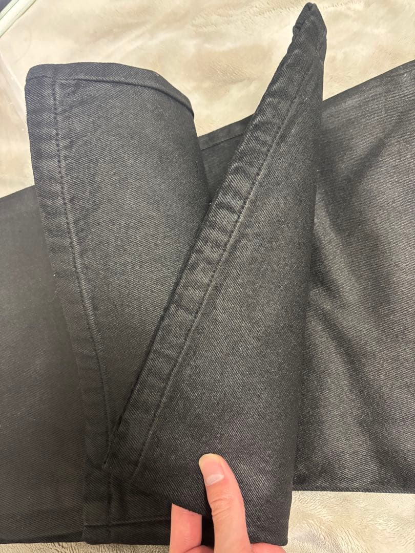 即発goar.archive strapped flare oil pants