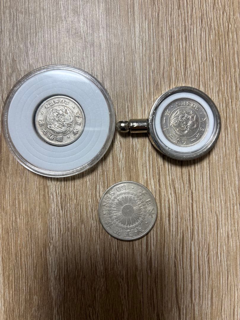 メキシコオリンピック銀貨　鳳凰50銭銀貨　龍20銭銀貨　旭日50銭銀貨