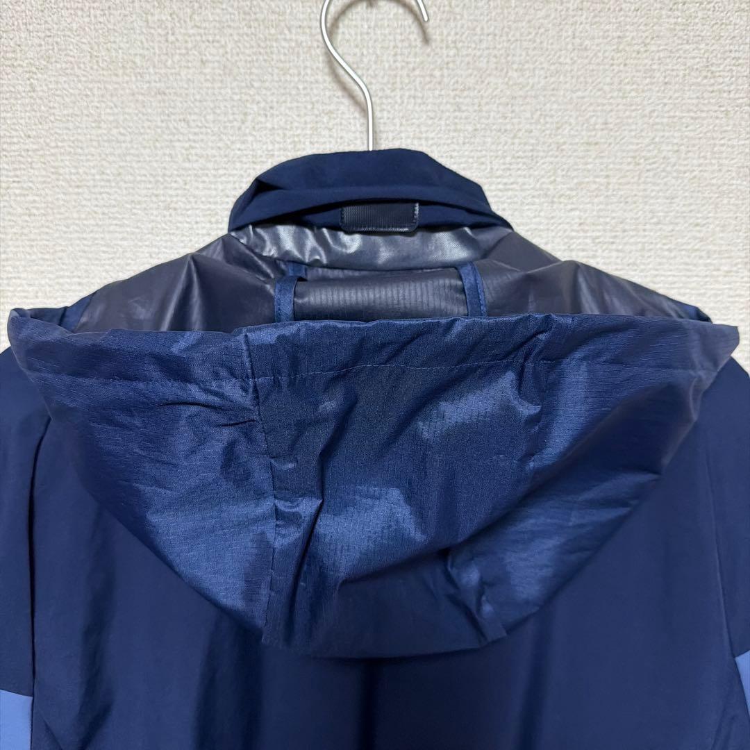 adidas ウィンドブレーカー ネイビー/グレー