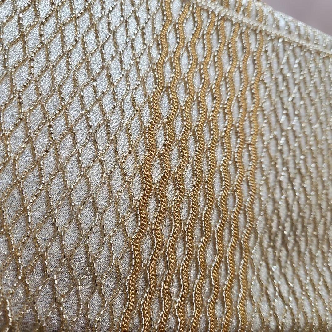 ☆LUMY☆はしもとゴールドビーズ刺繍パーティーバッグ☆未使用☆