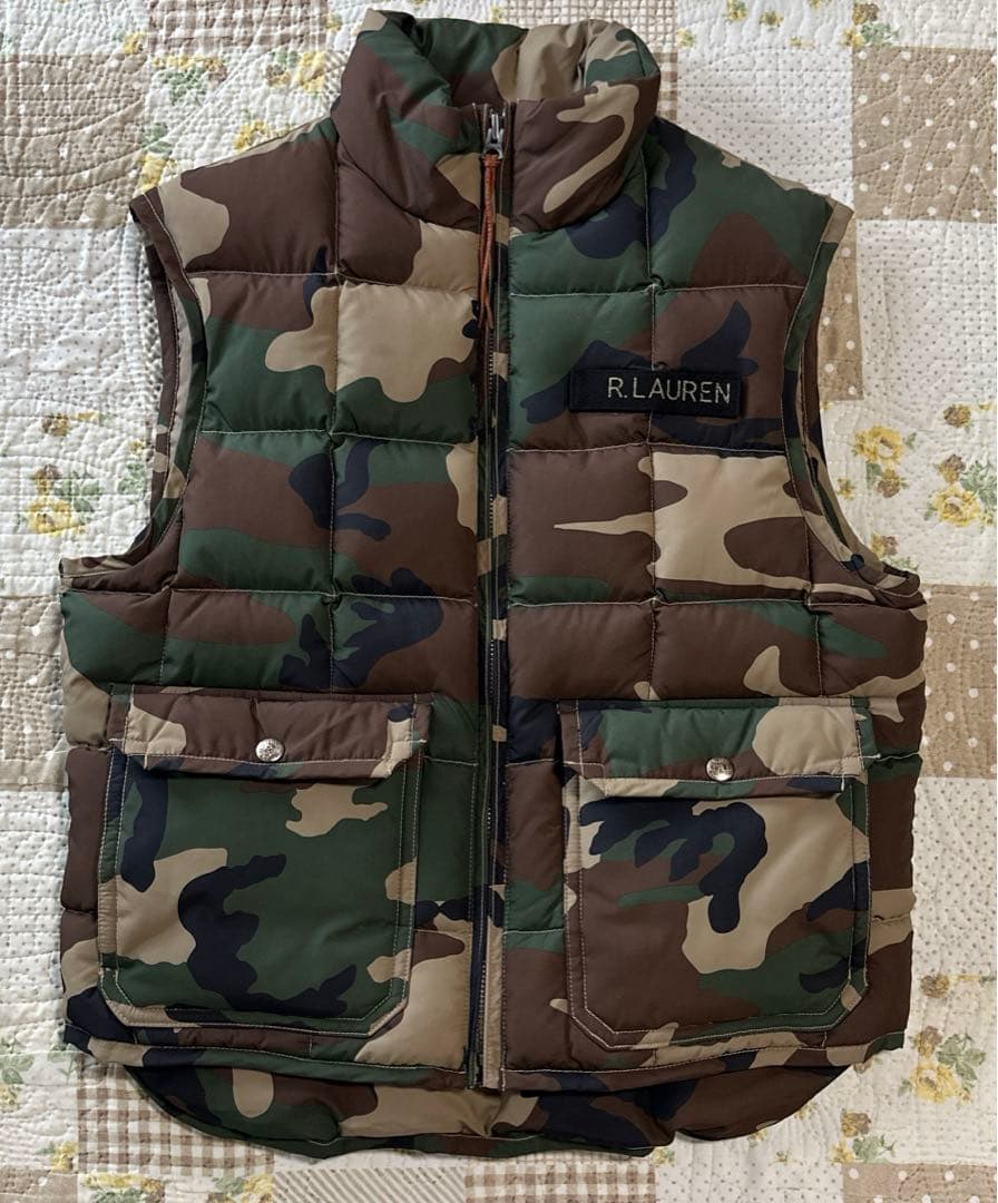RALPH LAUREN ラルフローレン　ダウンベスト　迷彩　Mサイズ