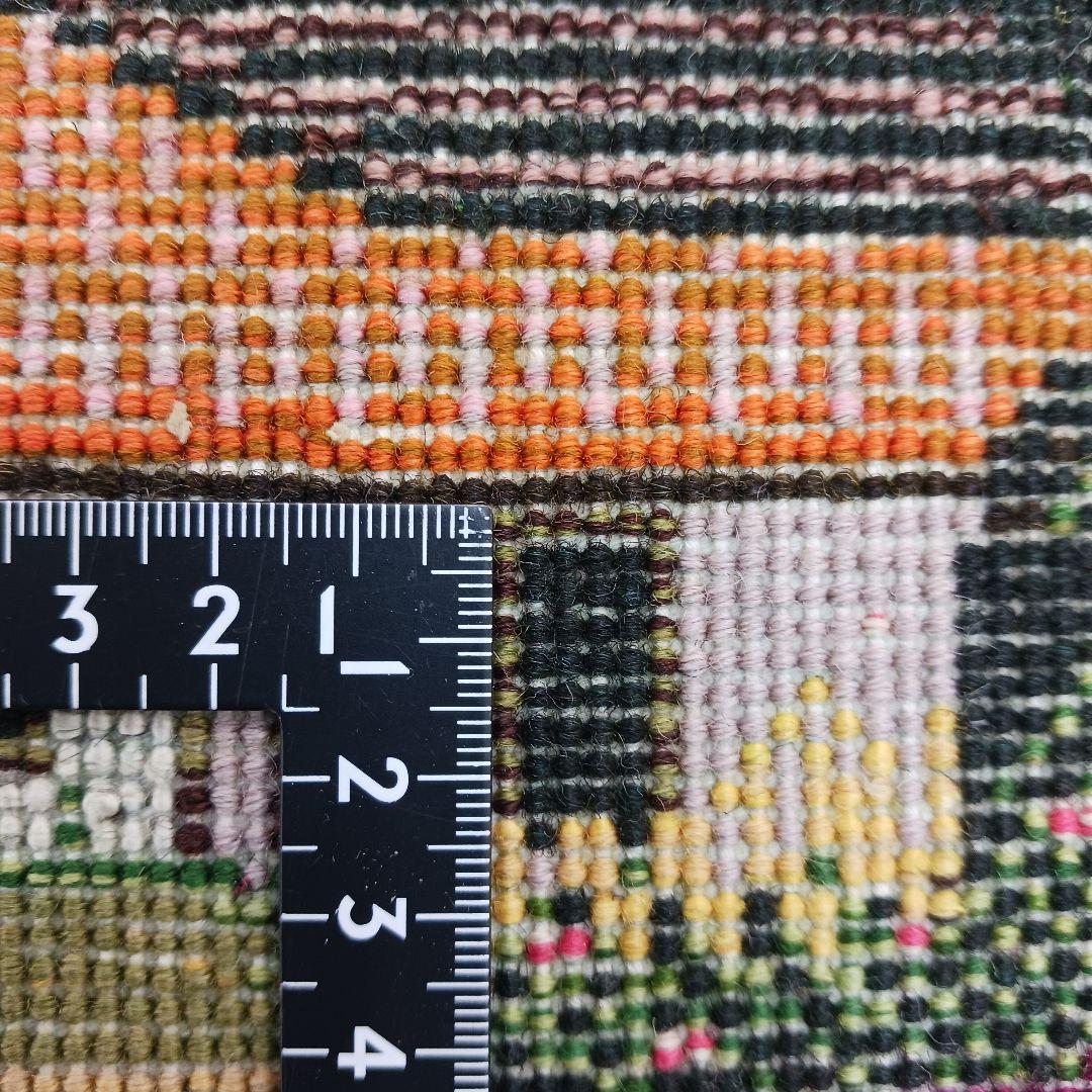 Y2181-4 ペルシャ絨毯 タブリーズ ウール 手織り 絵画 94×47㎝