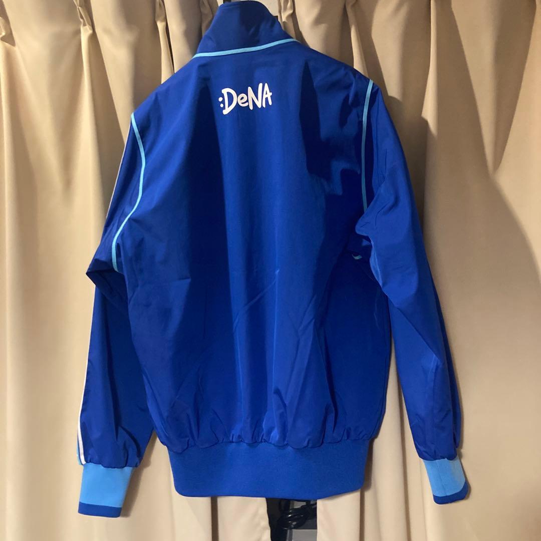 値下げデサント　横浜DeNA ベイスターズ青 ジップアップジャケット　日本一