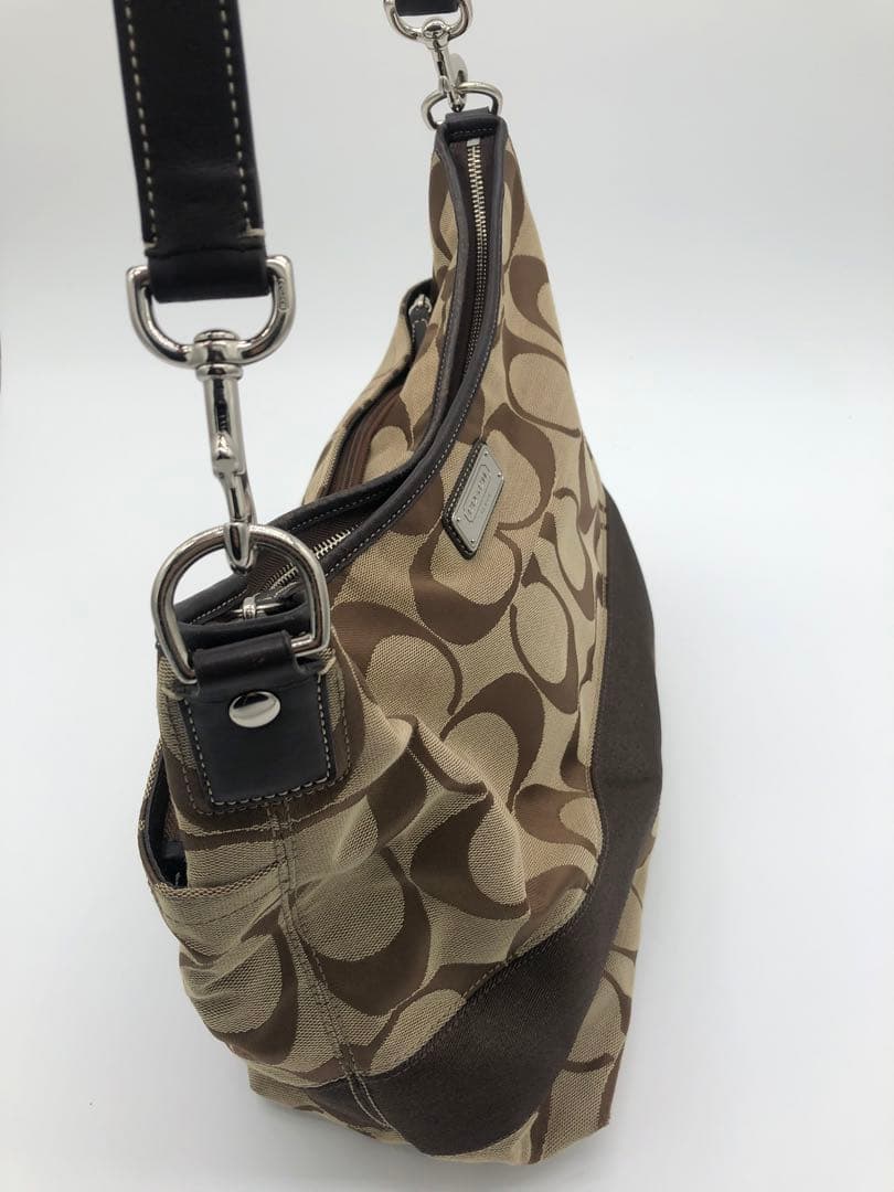 Coach コーチハンドバッグショルダーバッグロゴプリント 中型バッグ