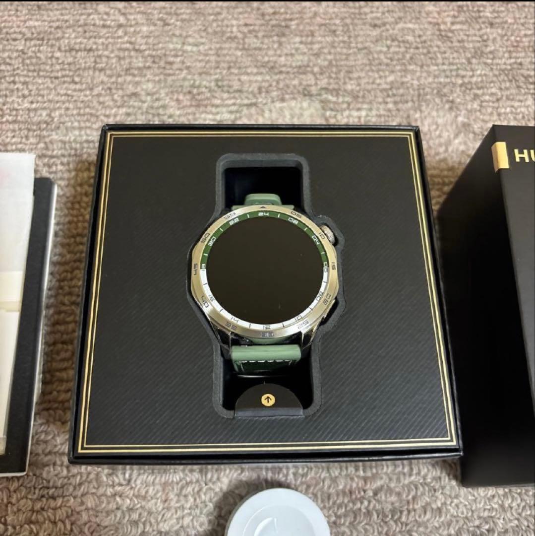 ファーウェイHUAWEI WATCH GT4 グリーン 専用保護フィルム1枚付属