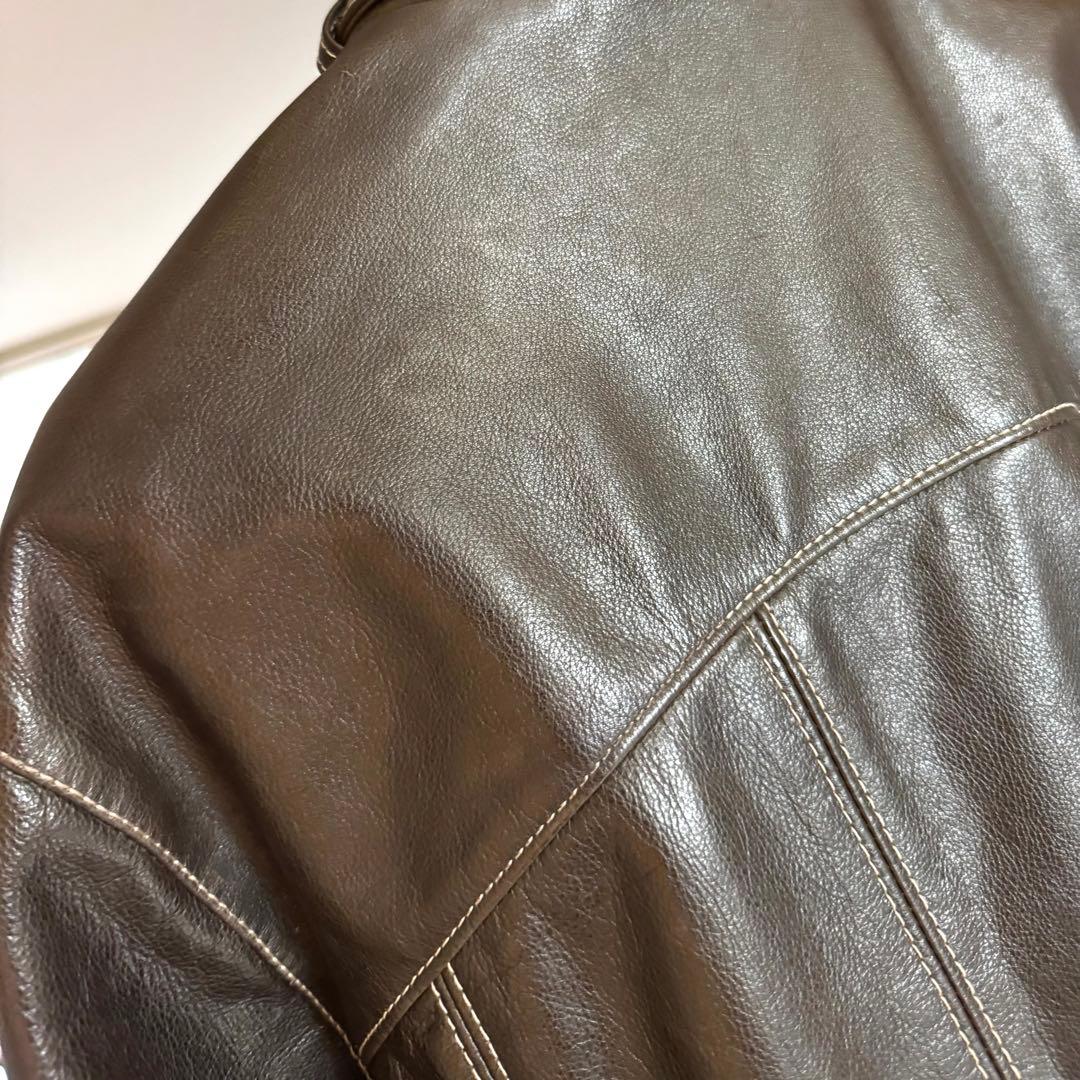 美品 カタログ掲載モデル ドルチェ＆ガッバーナ バッファロー レザージャケット
