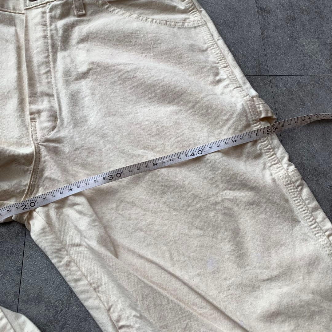 Dickies ホワイト ペインターパンツ W34L32 USA 古着 ワーク系