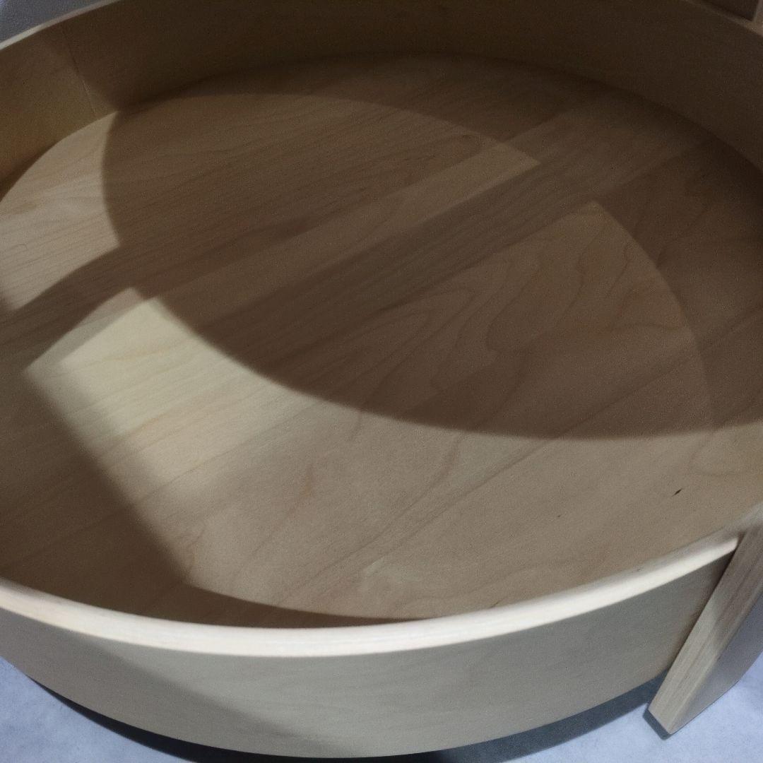 【美品】イケア IKEA ボルゲビー BORGEBY ローテーブル 丸型 木製