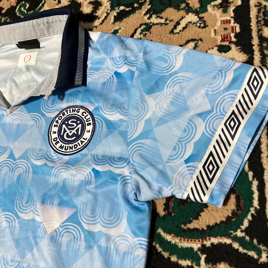 UMBRO x MUNDIAL アンブロ　L シャツ　ブルー