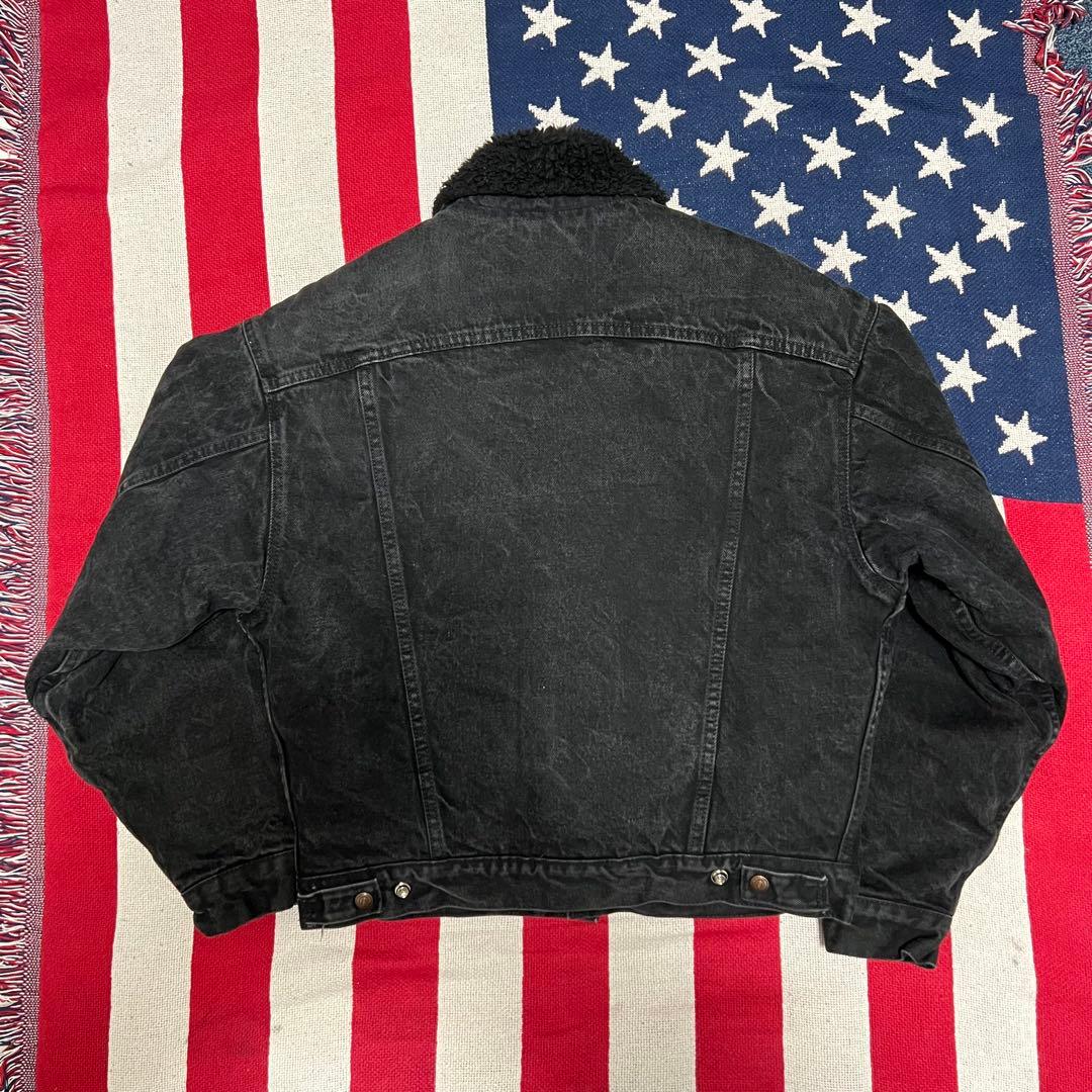 USA製Levi's 90s サルファブラックボアジャケット シェルパ