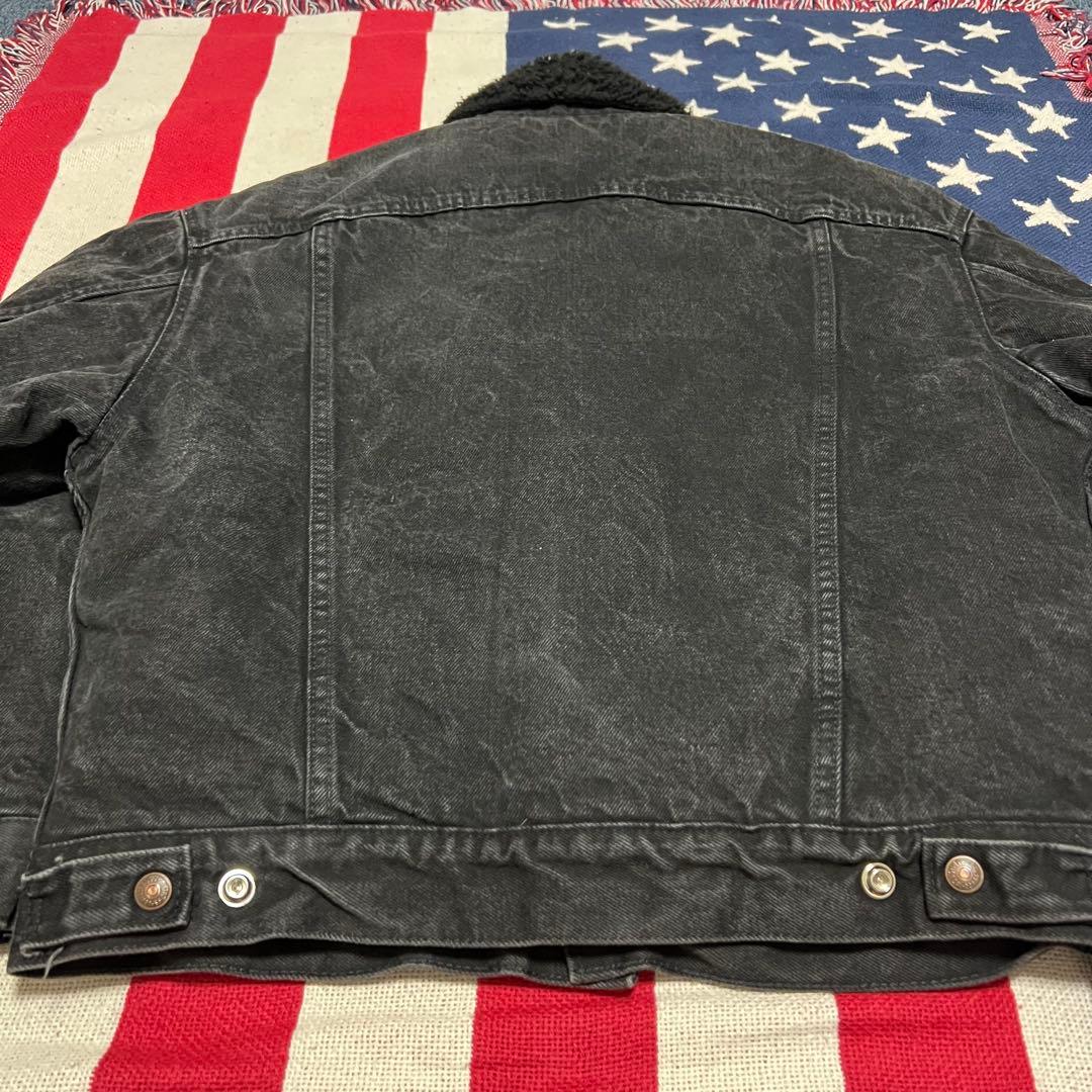 USA製Levi's 90s サルファブラックボアジャケット シェルパ