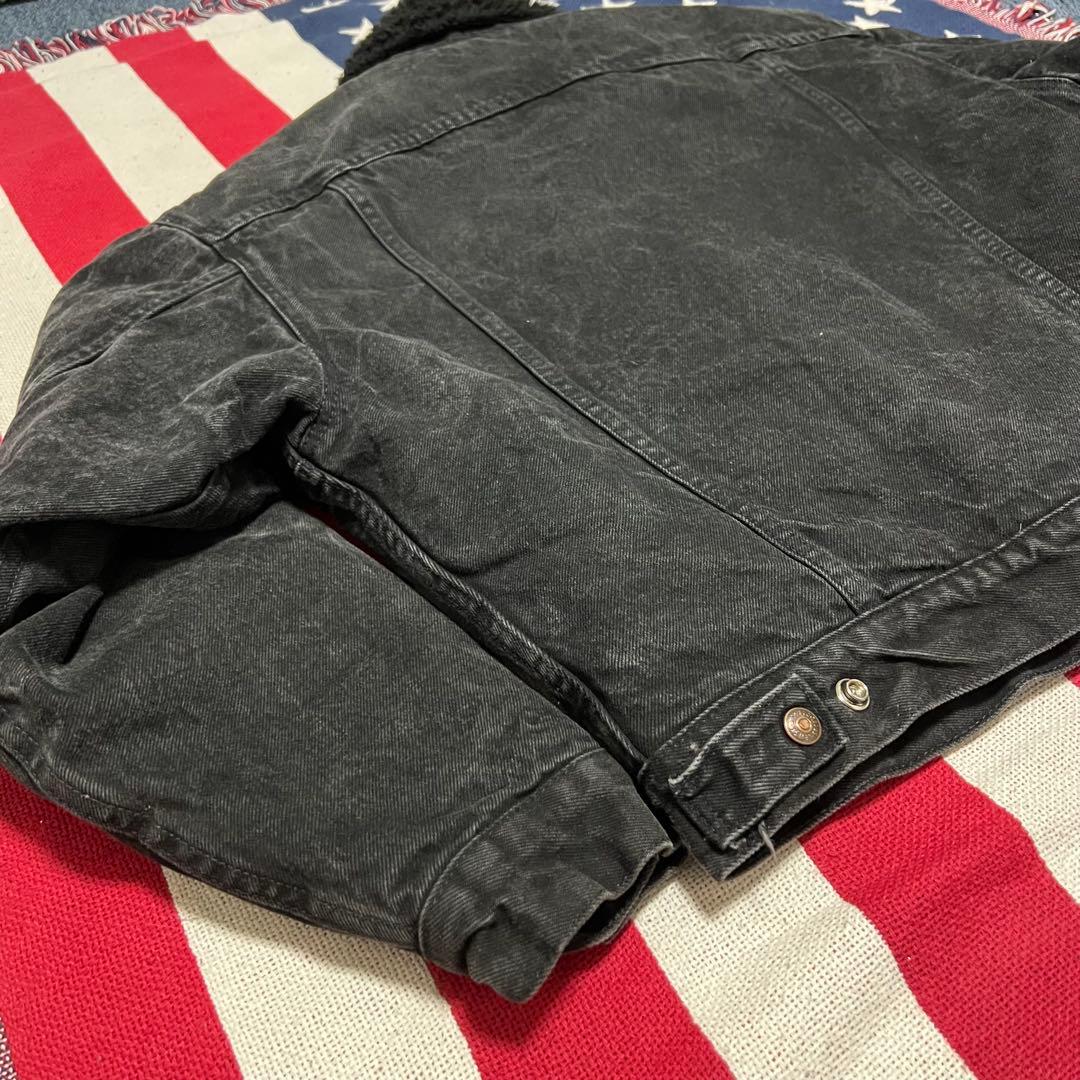 USA製Levi's 90s サルファブラックボアジャケット シェルパ