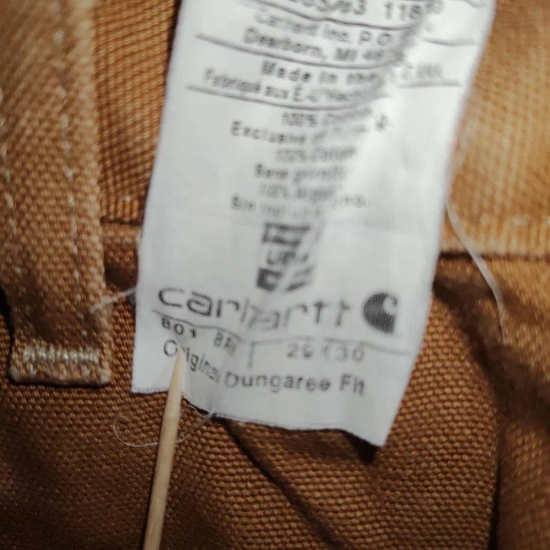 カーハート　Carhartt B01 ダブルニー USA製 ブラウン