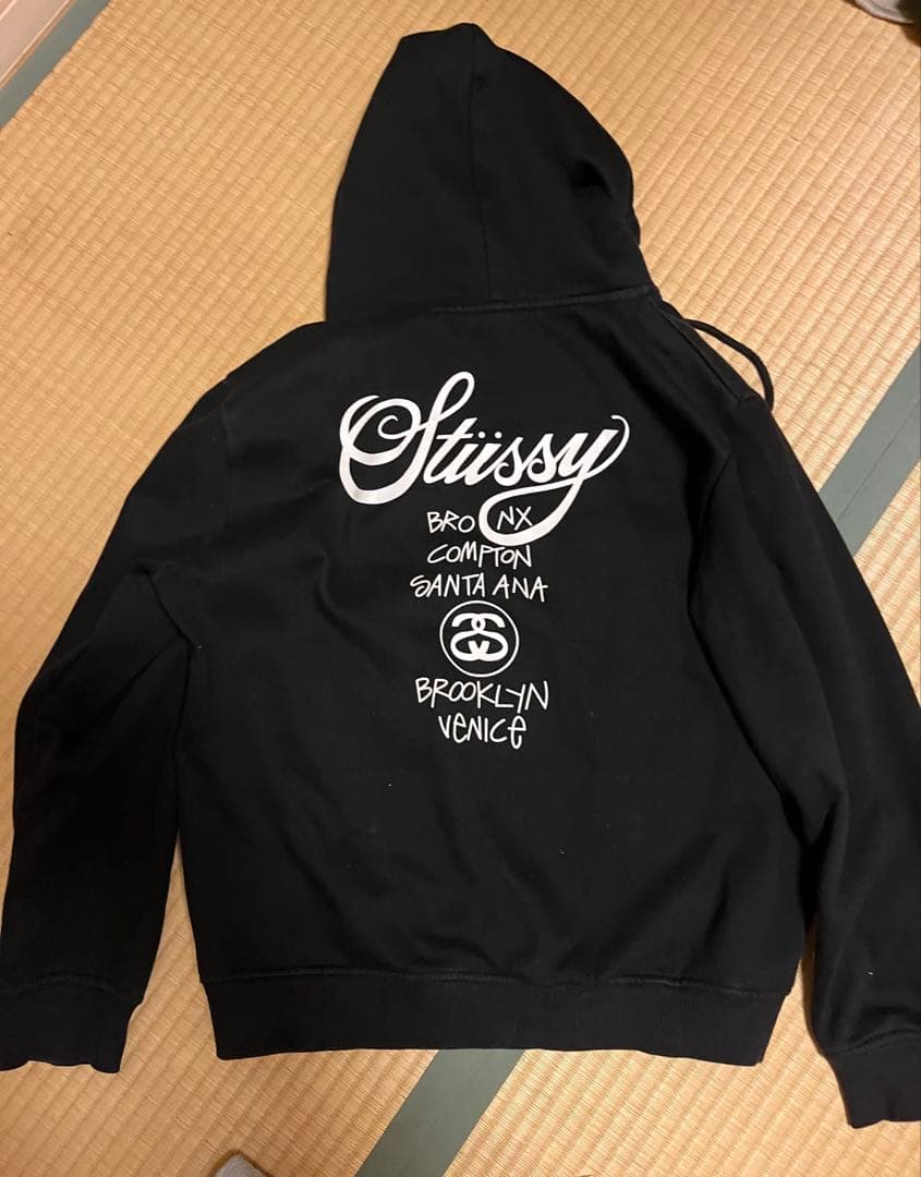 stussy パーカー 黒