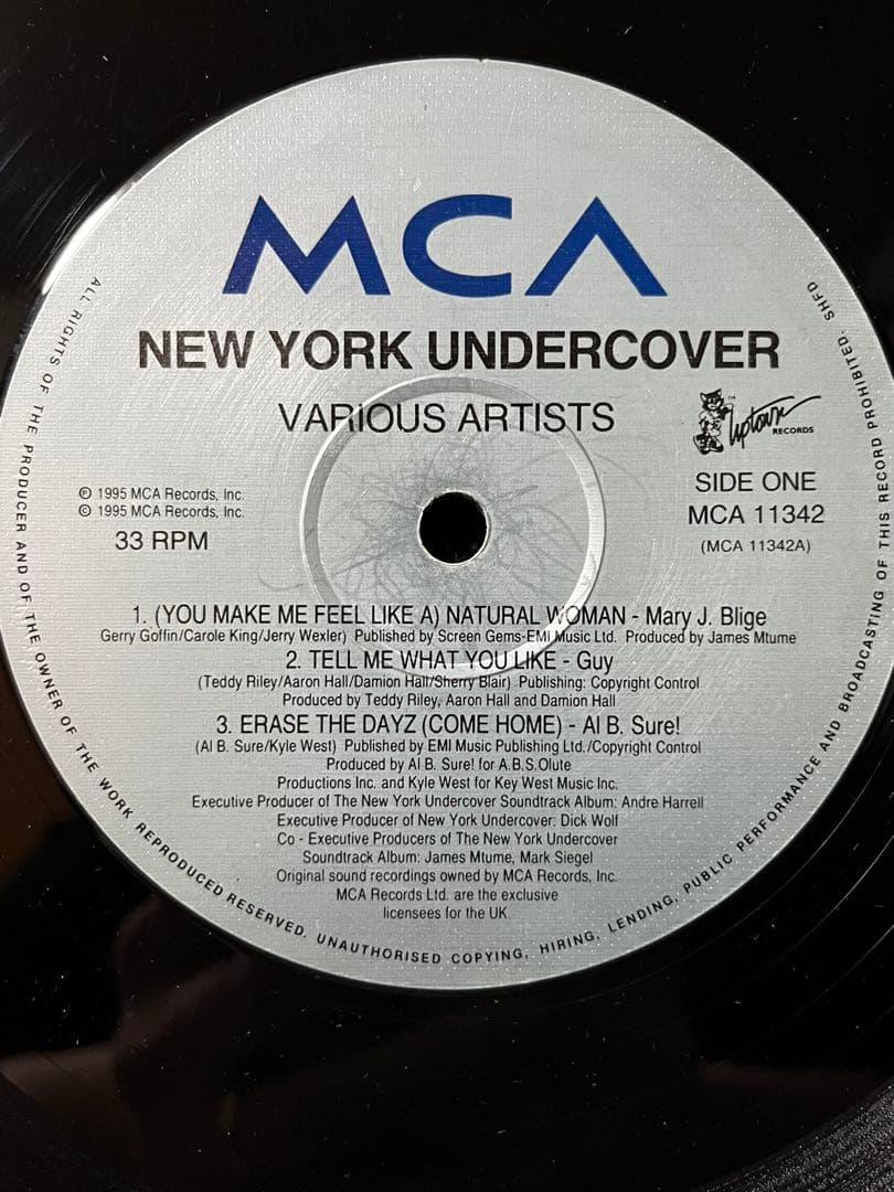 VA - NEW YORK UNDERCOVER 90's レコード