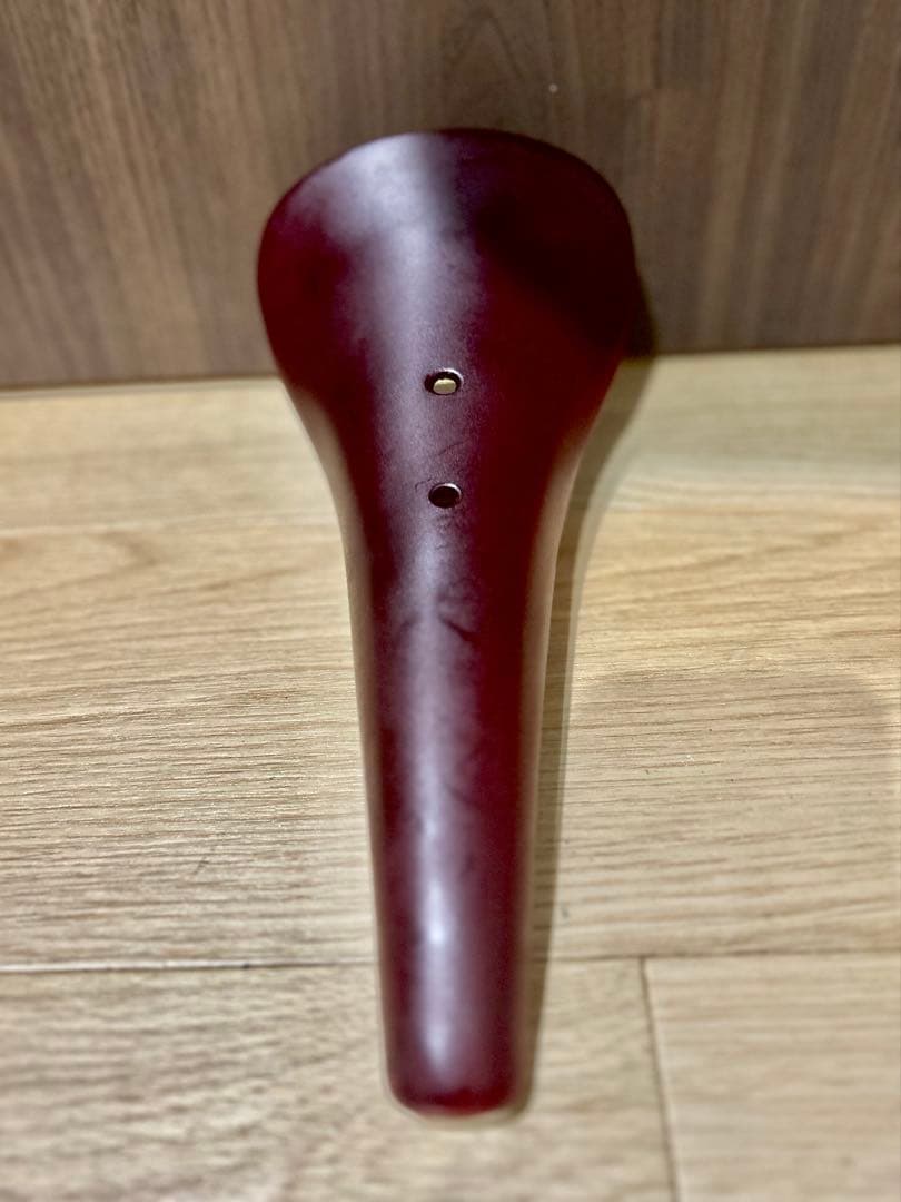 ◆KASHIMAX サドル日本製高級感ある◆ワインレッド/バーガンディ重量257