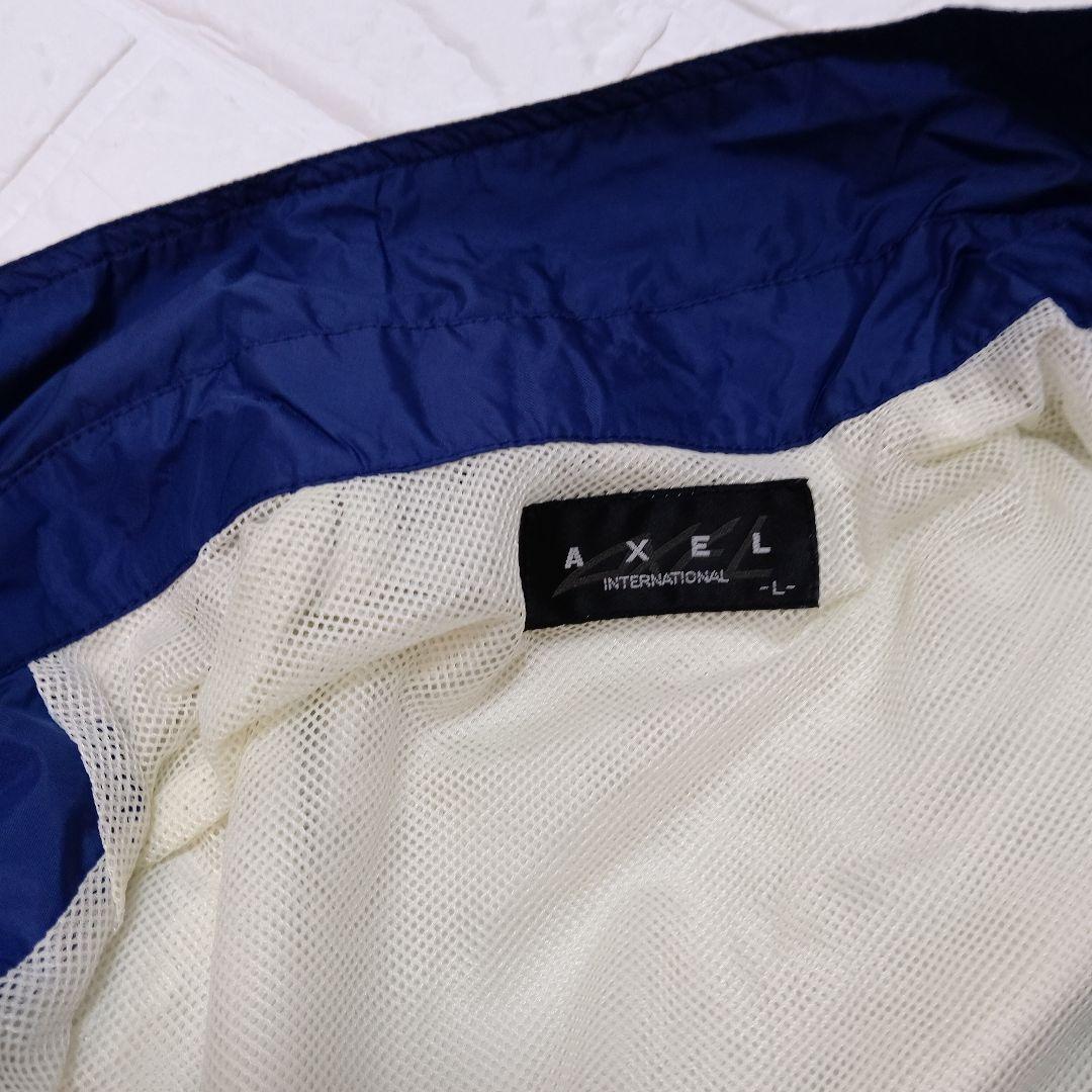 超美品　高級GORE-TEX 　AXELメンズゴルフレインウェアネイビー LL