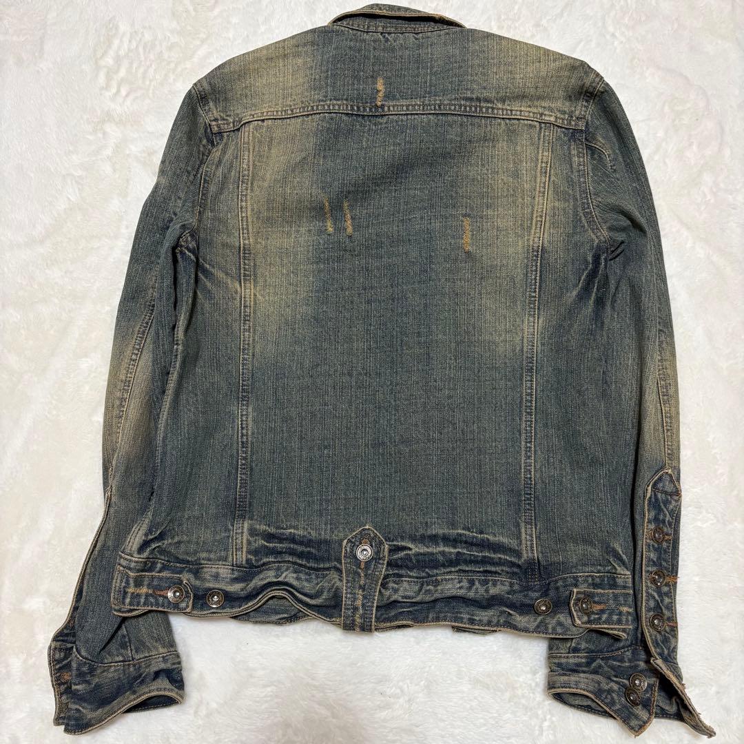 00s y2k denim jacket gimmick grunge ギャル男